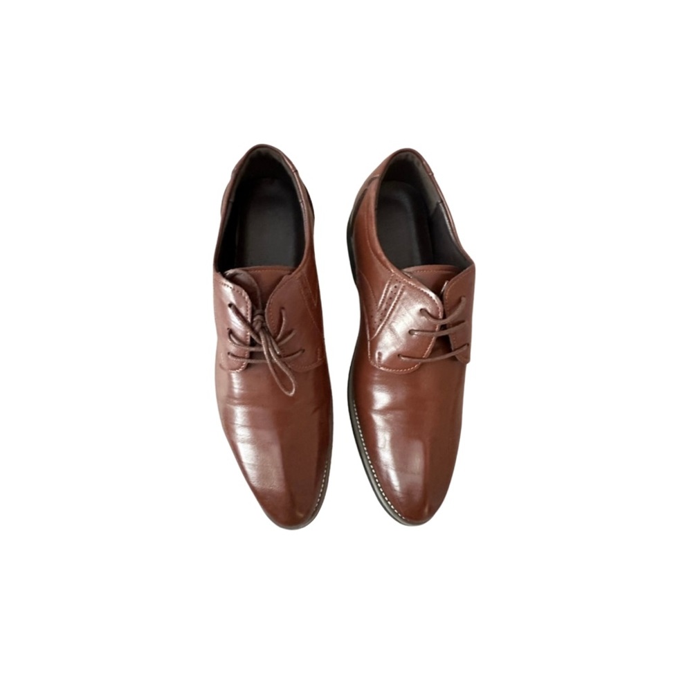 Men Pertorated Detail Lace up Front Dress Shoes Business Derby Shoes For Outdoor